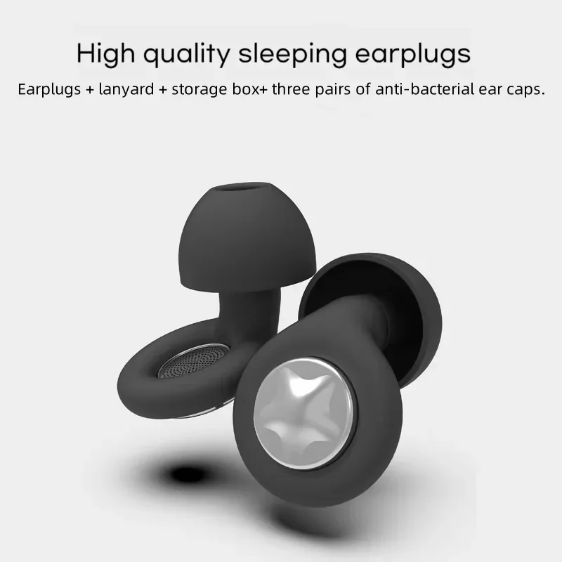 Quiet Earbuds Silicone Earplugs for Swimming Sleep Noise Reduction Soundproof Reduce Disturbances Quality Earplugs Supplies image 5