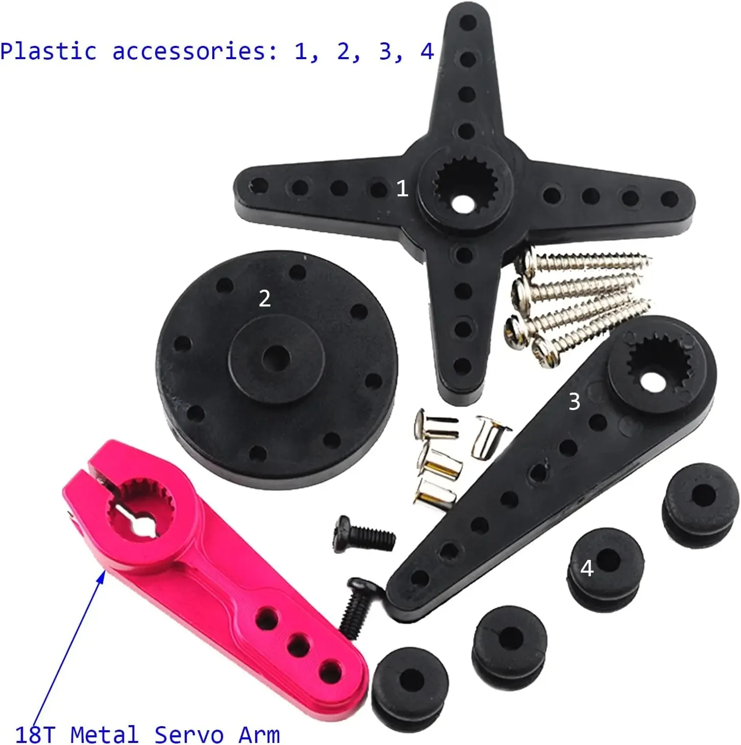 4PCS Dsservo DS51150 12V 150KG 디지털 서보 메탈 기어 방수 18T 암 로봇 1/5 1/6 바하 RC 자동차 드리프트/크롤러/버기용