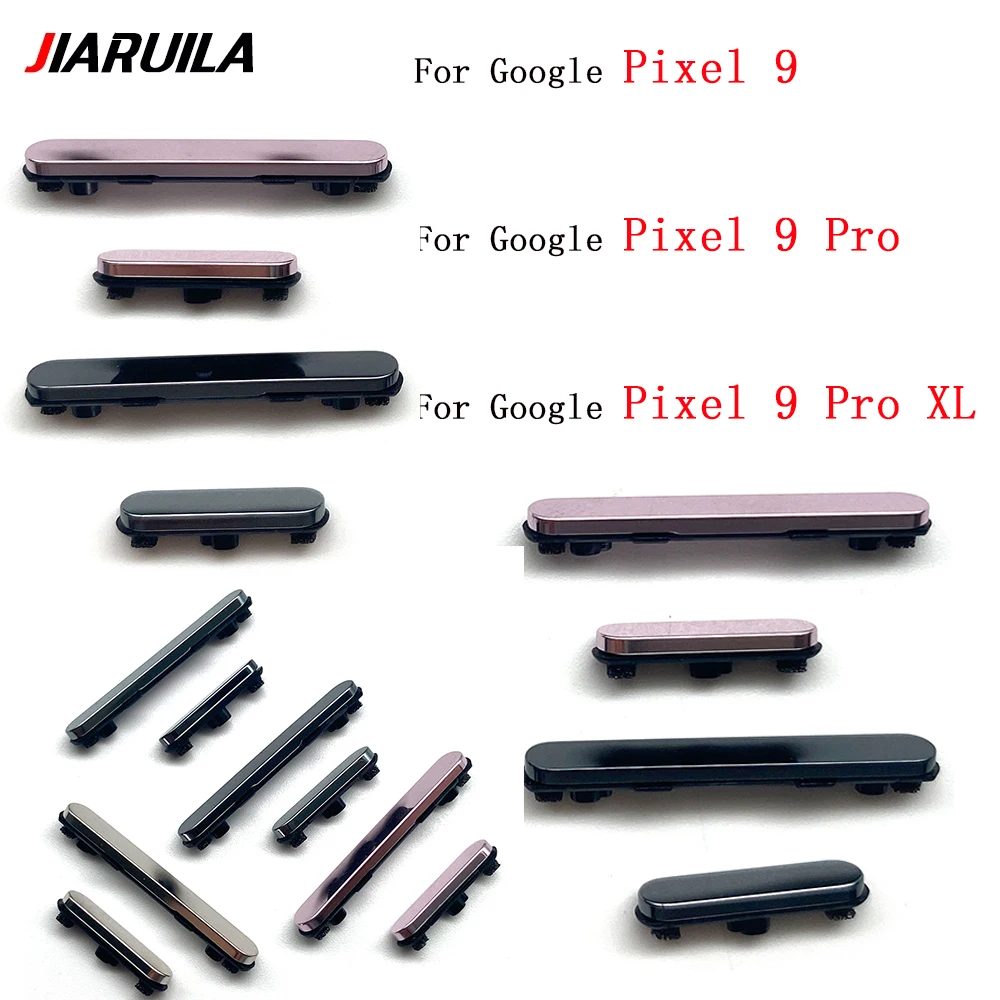 10個入り、google-pixel9-pixel-9-pro-xl-9pro用電源ボタン-音量ボタンコントロールボタンサイドキースペアパーツスイッチフレックス