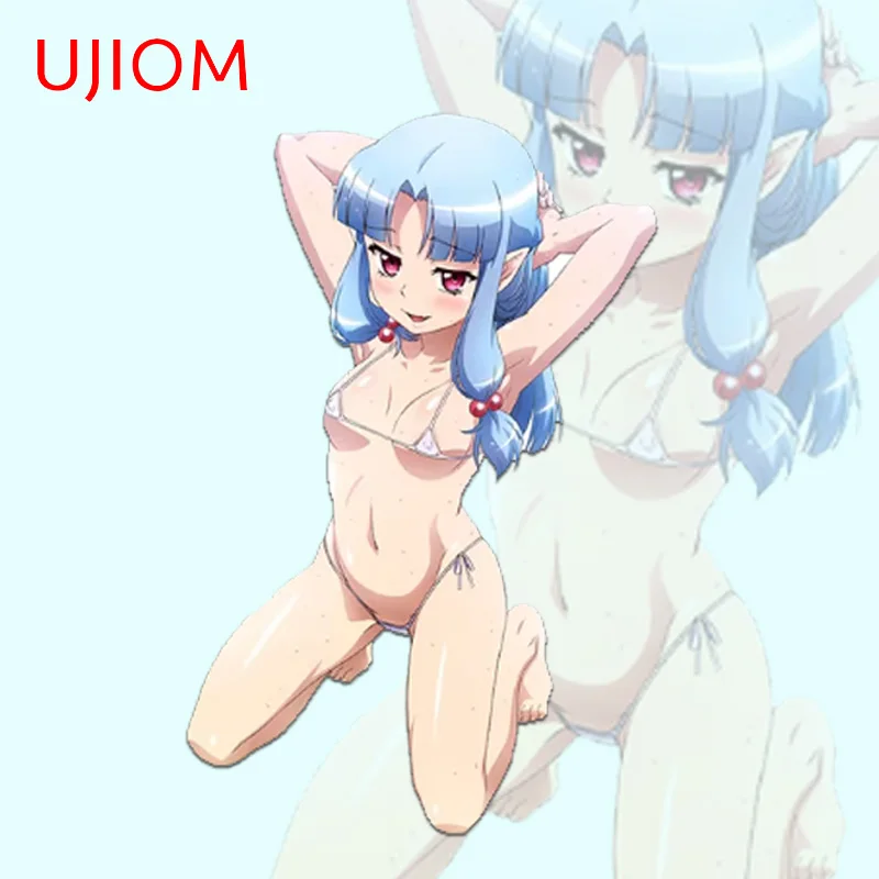 UJIOM 13cm Anime Girl Kiriha Bench-for-sex Wall Stickers Hentai Comic Amusing Bathroom Decal Room Decoration Accessories