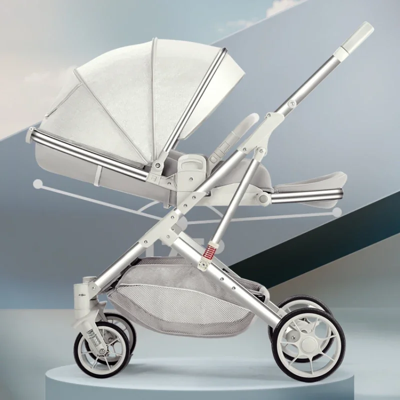 Baby Stroller Pram Carriages For Newborn Lightweight Buggy Travel System Cart