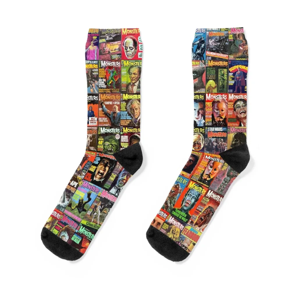 

Famous Monsters Socks funny gift warm winter christmass gift set Women Socks Men's
