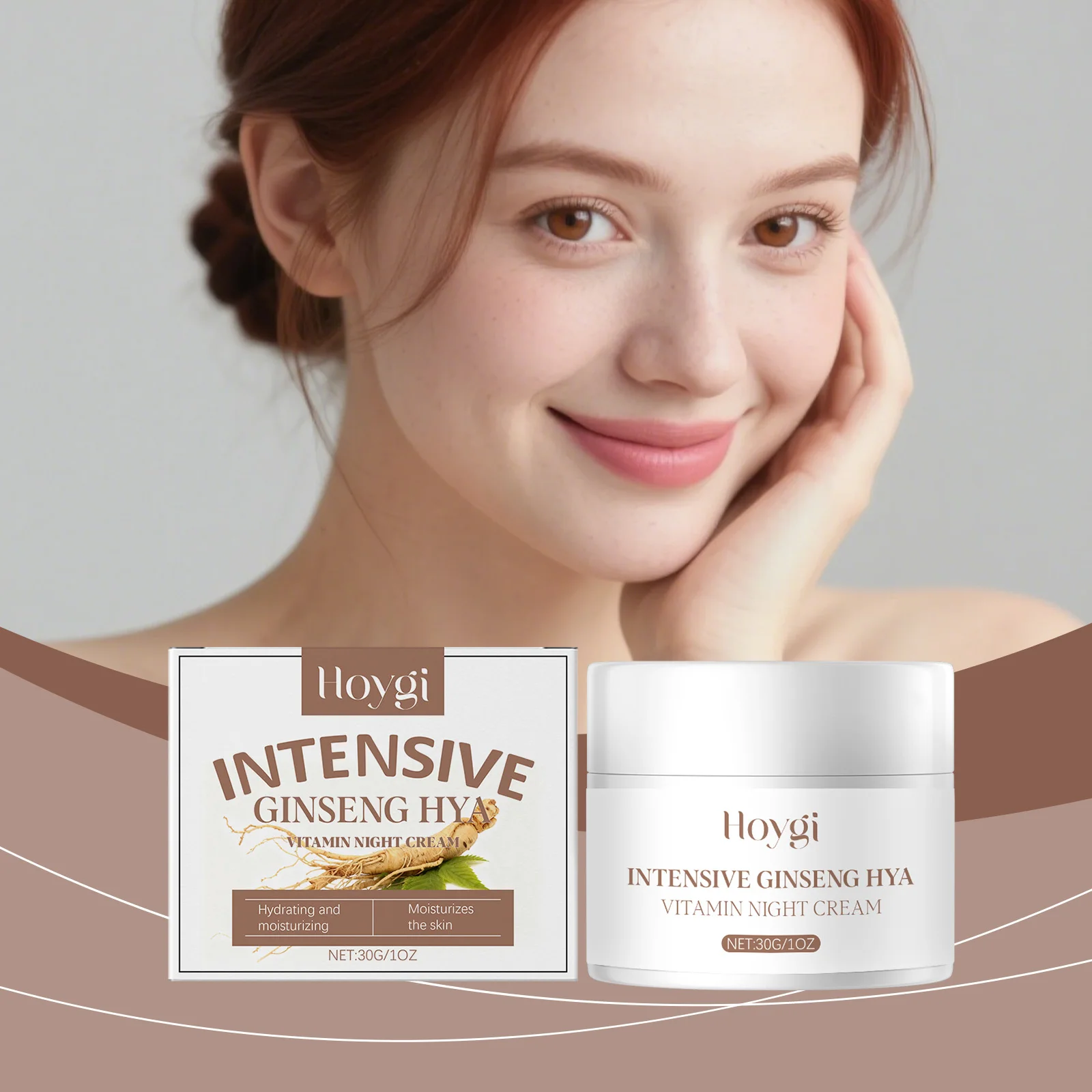 

Tender Skin Ginseng Hyaluronic Acid Night Cream Facial Essence for Barrier Care Hydrating and Gentle Nighttime Skincare Potion