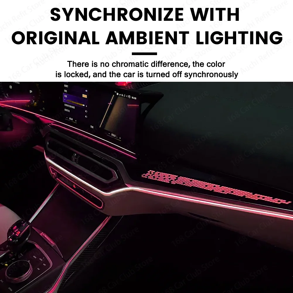 

LED Original 11 Color Ambient Light Central control instrument panel Starlight co pilot LED panel For BMW 3Sereis G20 2023+ Car