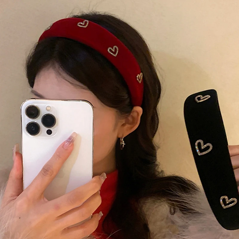 2024 New Fashion  Padded Headbands For Women  Bezel Hair Band Hair Hoop Girl Sponge Thick Solid  Color Hair Accessories Headwear