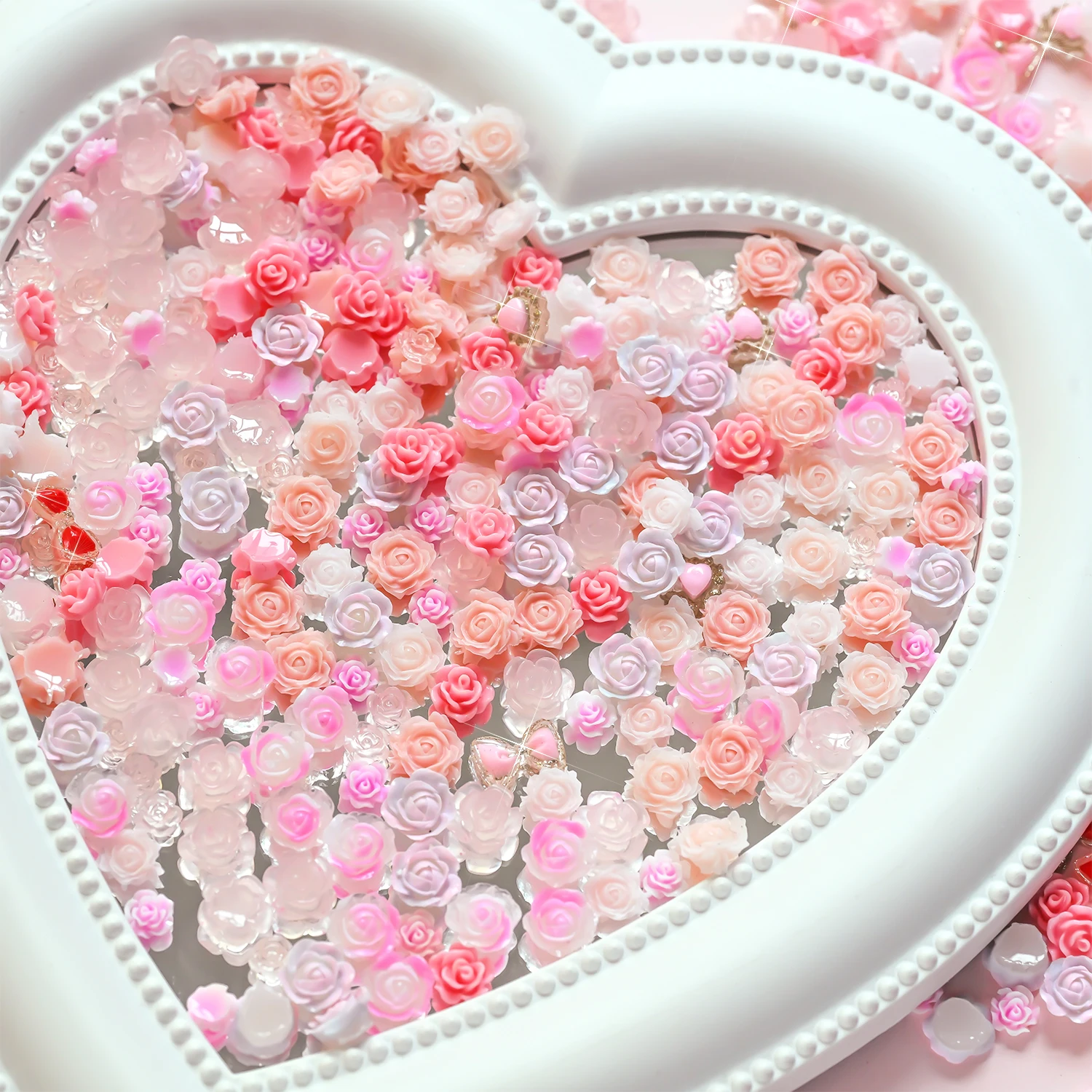 12 grilles de strass pour ongl - Resin Art Rose Petals avis et prix