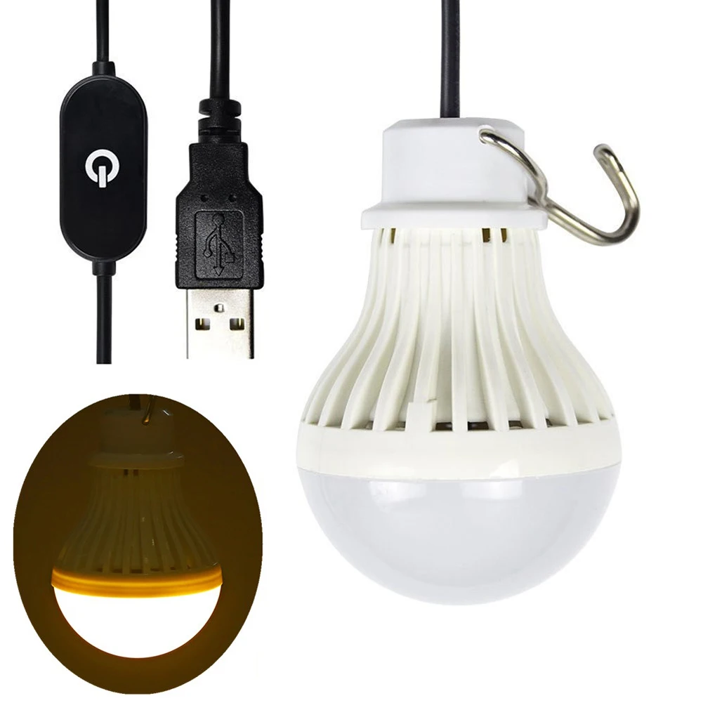 5v Touch Dimming lampadina lampada ricarica Usb lampadina a Led Super luminosa a risparmio energetico luce di emergenza da campeggio per uso domestico per la stanza di casa