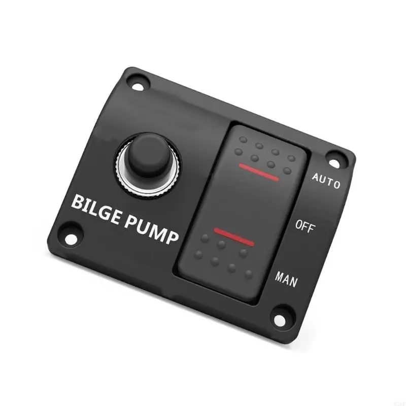 M76E Boots-Bilgenpumpen-Bedienfeld mit AUTO OFF MAN-Dreipositionssteuerung, 12 V 24 V und integriertem Leistungsschalter für – Detail 3