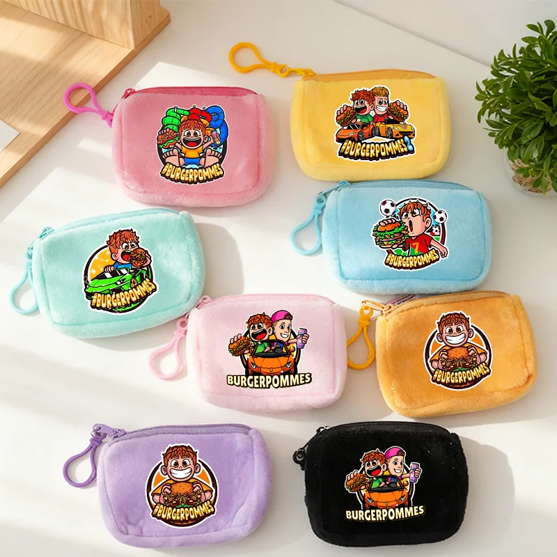 

Burgerpommes Icrimax Kawaii кошелек для монет для мальчиков и девочек кошельки сумки с мультяшным принтом портативная большая вместительная сумка для хранения подарки на вечеринку