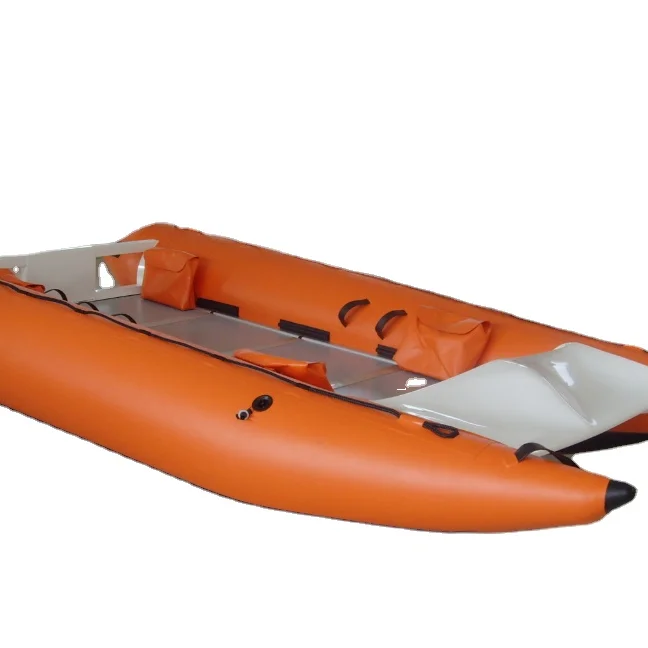 China OEM PVC Or Hypalon Inflatable Power Catamaran Boat On Sale