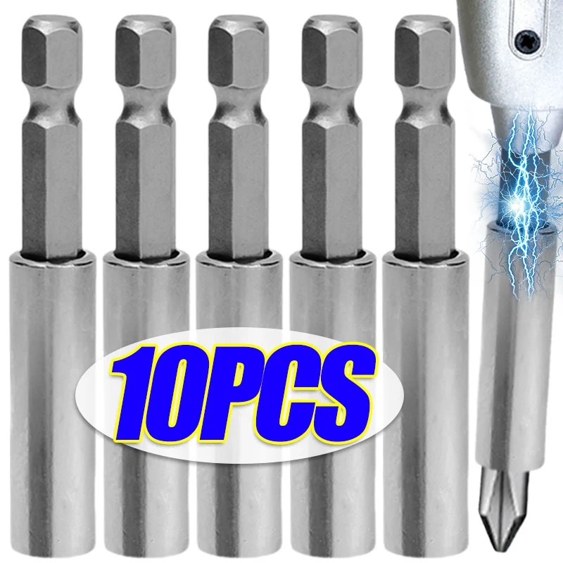 

1/20pcs Drill Bit Extension Rods Magnetic Screwdriver Drive Guide 1/4 Hex Batten Head Quick Change Power Screw Driver Adapter