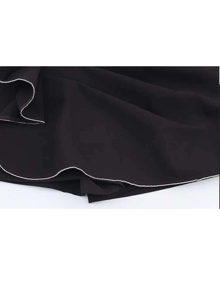 Damska bluzka na ramiączkach z kwadratowym dekoltem, ozdobiona kokardą, elegancka, seksowna, bez pleców, na lato 2026, zapinana na zamek, bez rękawów, styl casual, mujer.