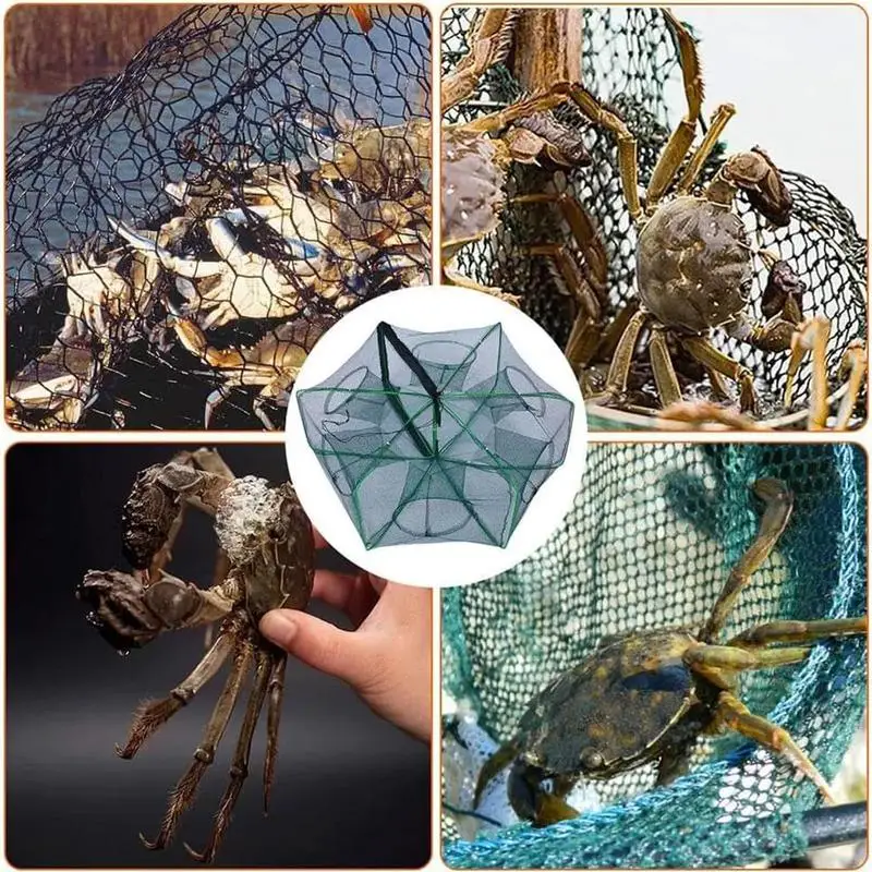 Fishing Bait Trap Portable Fishing Net Fish cage net Foldable Fishing Trap Portable Fish Crab Cast Net Multi-Functional Portable