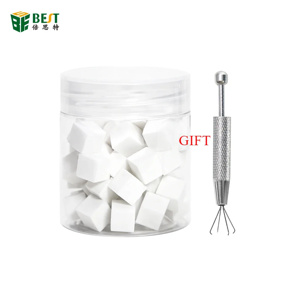 

BST-QJ1 High-Density Nano Cleaning Sponge For Mobile Phone Screen / Camera / PCB Soldering Welding Flux Oil Cleaning