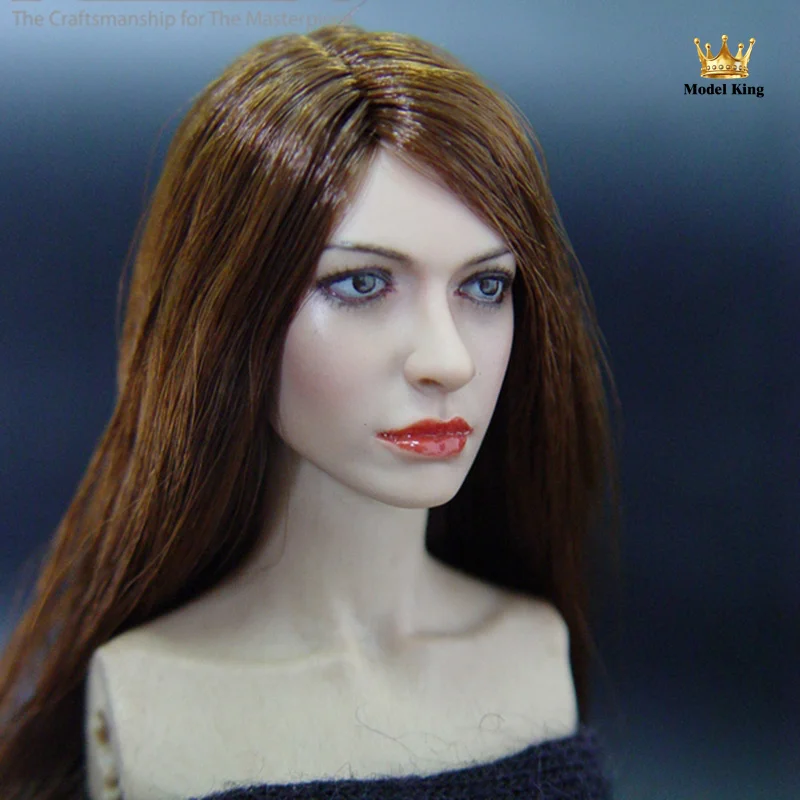 KUMIK KM035 1/6 Scale Hair Transplantation European and American Star Beauty Head Sculpture 12