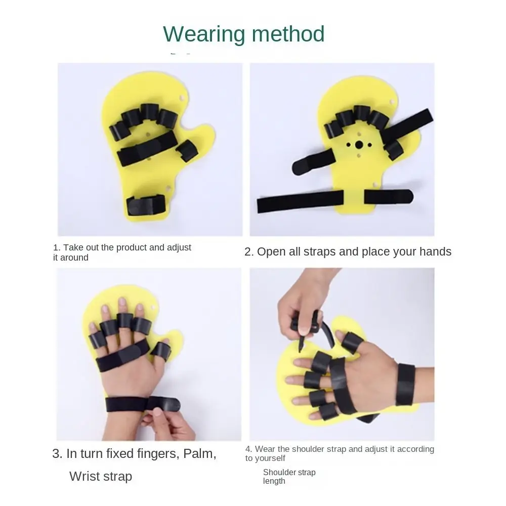 Finger Immobilization Finger Corrector Board Adjustable Separate Holder Training Stroke Hemiplegia Hand Splint Extended Type - view 4