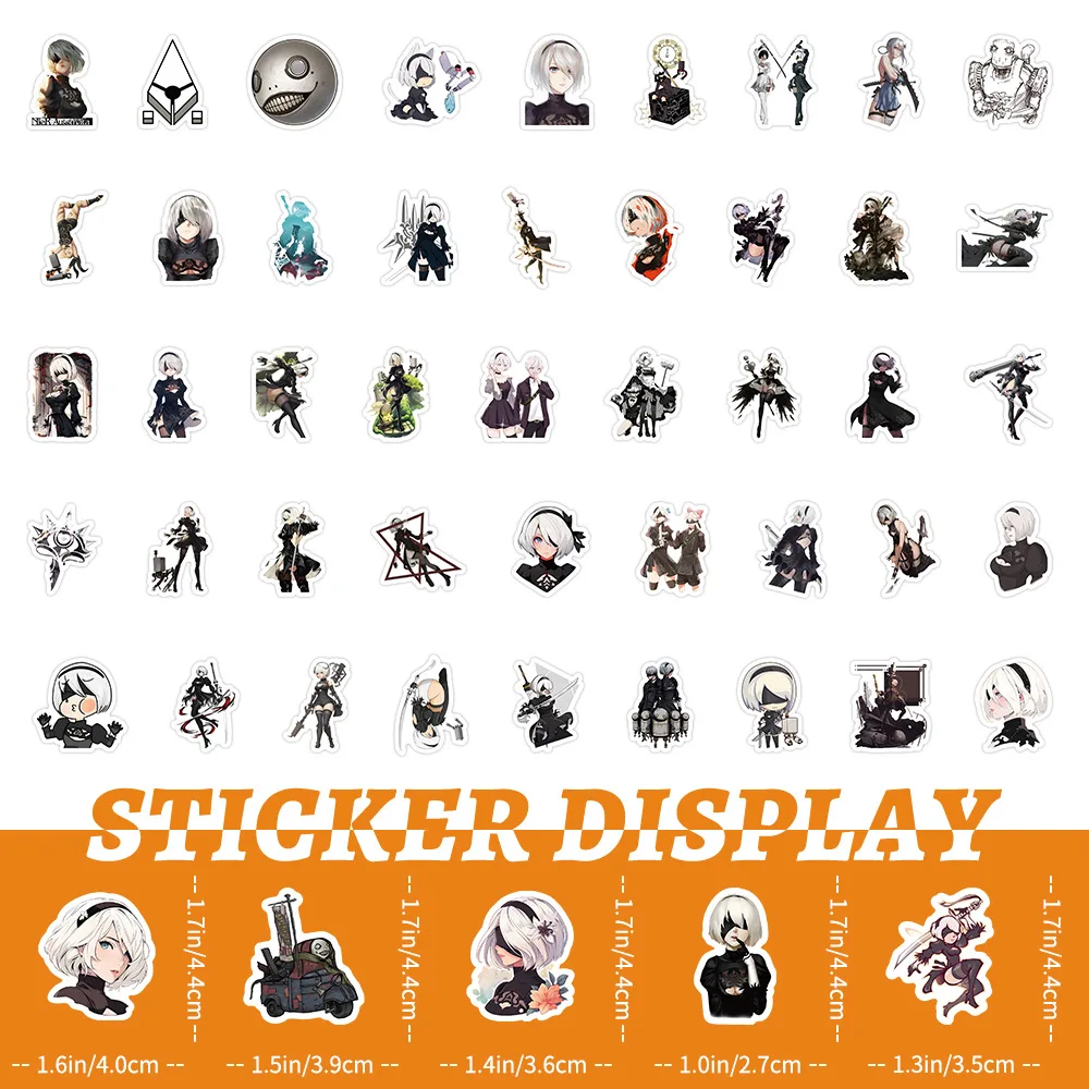 103pcs NieR Automata Stickers Notebook Computer Stationery Decoration Waterproof Sticker Supplies