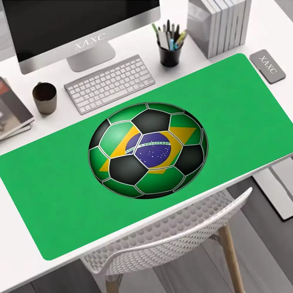 Brazilian Vibe Mouse Pad | Brazil Flag/Soccer/Amazon Design | Non-Slip Rubber Base | Smooth Surface for Gaming & Office  XAXC