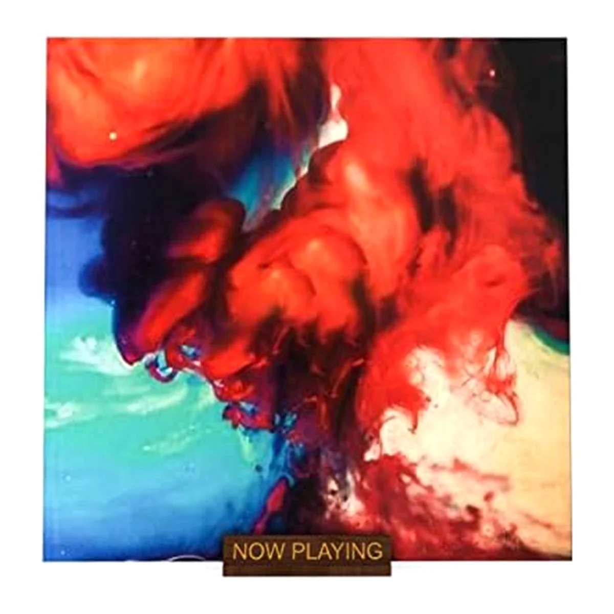 Sekarang bermain catatan vinil berdiri tempat rekaman vinil kayu tampilan tempat penyimpanan rekaman berdiri untuk album aksesoris berputar