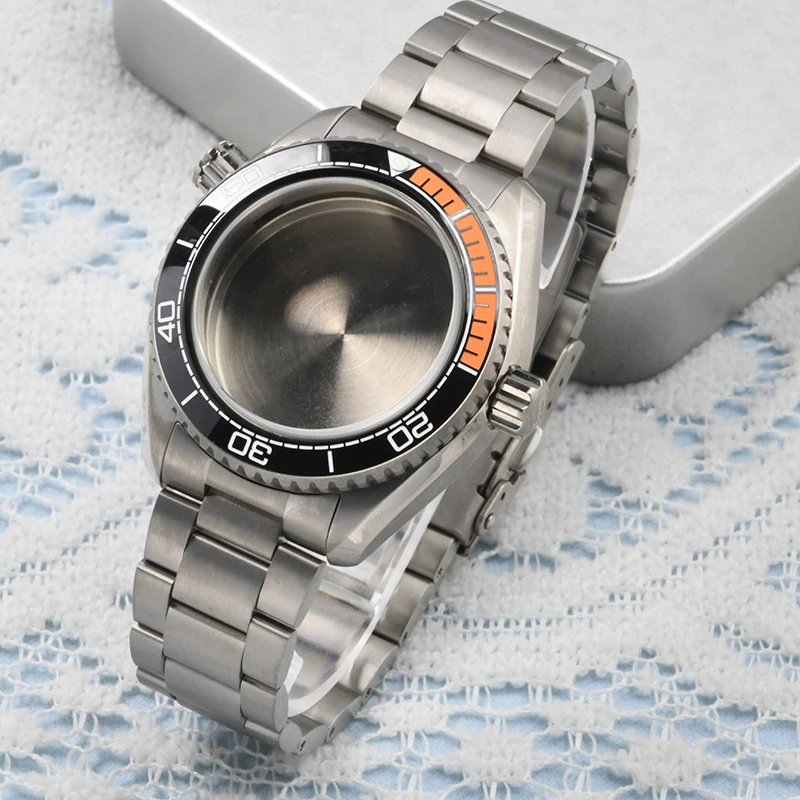 HEIMDALLR Titanium 41mm Diver Watch Case Sapphire Glass C3 Super Luminous For NH35A/NH36A Automatic Movement Fit Seiko Mod Case