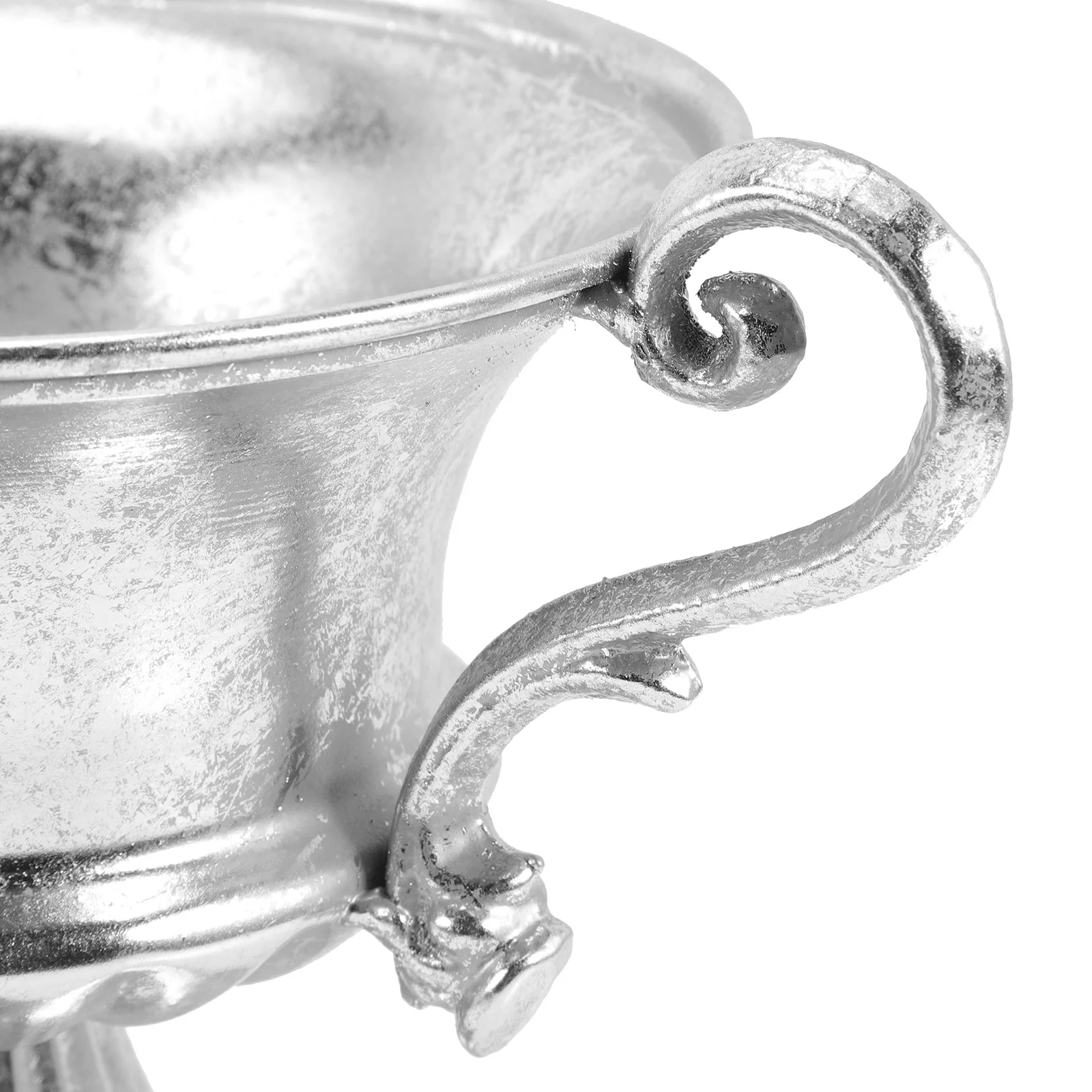 

Vintage Silver Flower Vase Premium Iron Desktop Decor for Home Office Hotel Tabletop Arrangement Decorative Centerpiece