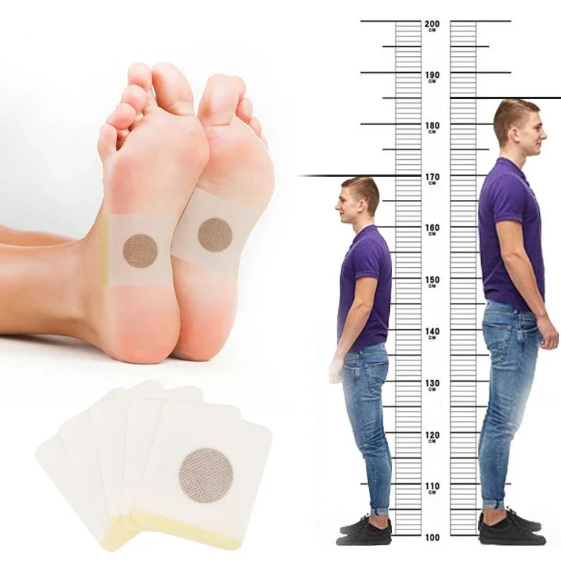 Height Growth Grow Taller Foot Patch Hormone Enhancer Plaster In Foot Bone Strength Maximizer Supplements for Adults and Teen