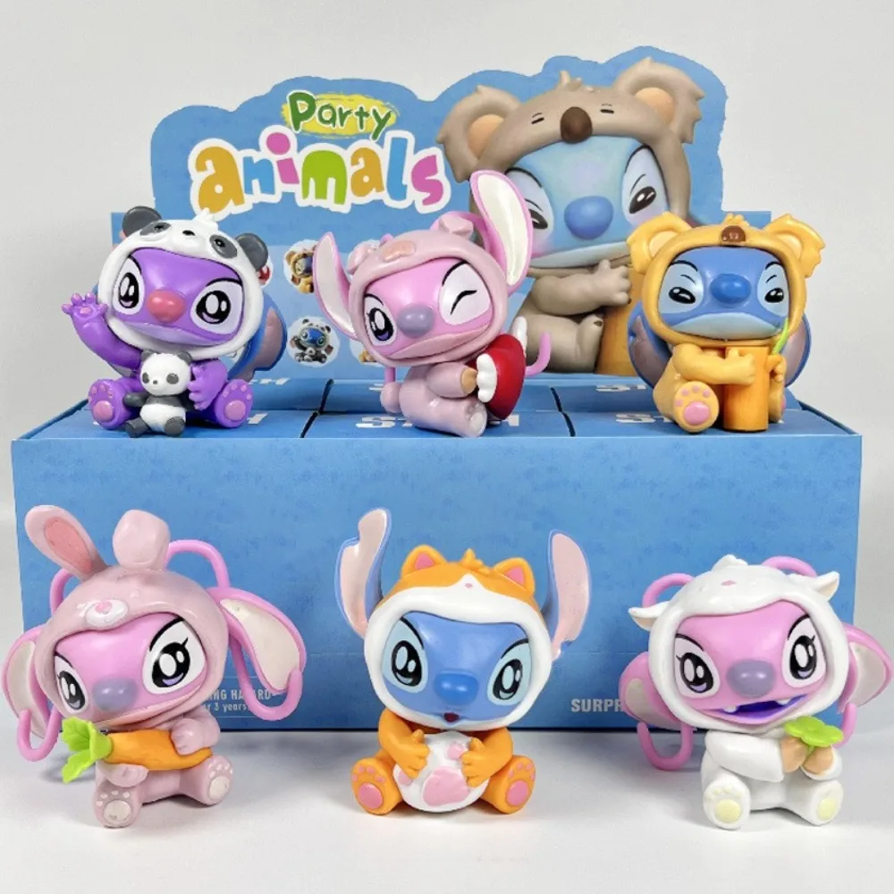 

Stitch Animal Party Random Blind Box Figure Anime Figurine Collection Room Ornament Kid Doll for Toys Mysterious Gift Hot Sell