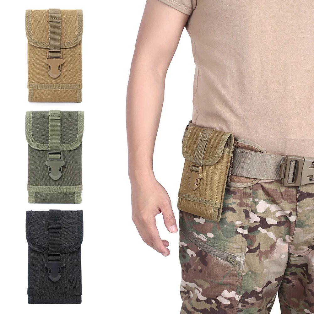 Tactical Bag Molle Outdoor Waist Bag Men Mobile Phone Pouch Camping Hunting Accessories Belt Fanny Pack Utility Sports EDC Pack