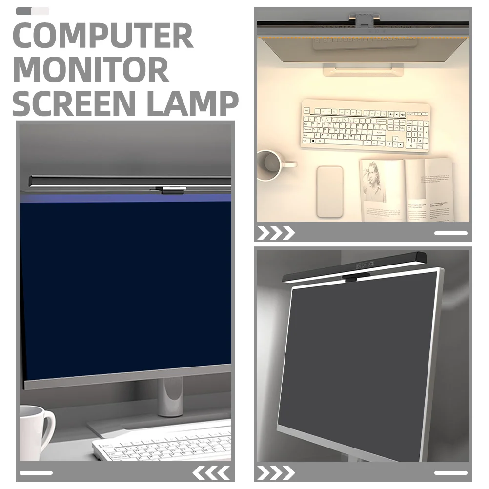 

Computer Screen Eye Protection Lamp Hanging LED Monitor Light Bar Adjustable Brightness for Office and Home Computer Screen Lamp