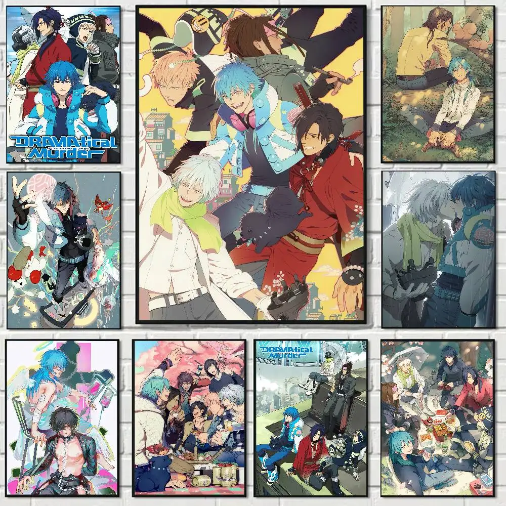 Anime DRAMAtical Murder Cartoon Anime Poster Watercolor Art Kids Room Decoration Wall Hanging Painting Kids Gift
