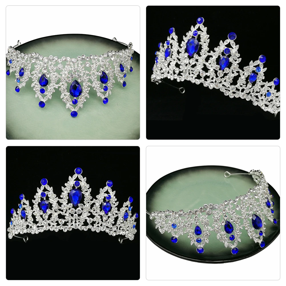 

Sturdy Wedding Bridal Crown Rhinestone Hair Accessories For Women Lightweight Durable Tiaras Princess Prom Baroque Miss Headband