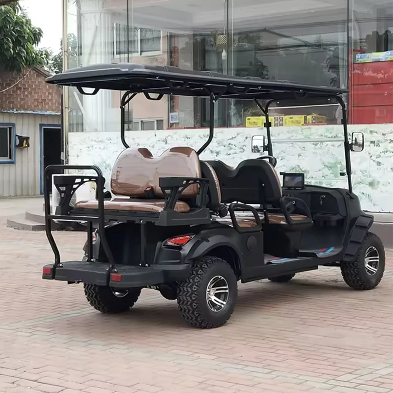 Off-Road Club 4 4+2 Seater Hunting Cart Golf Cart 5000W Electric Golf Cart with 48V Lithium Battery Multifunctional Golf Cart