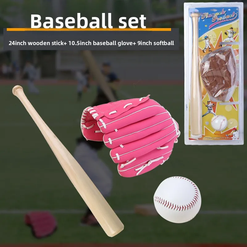 Kids Complete Baseball Softball Kit Bat Glove Ball Set