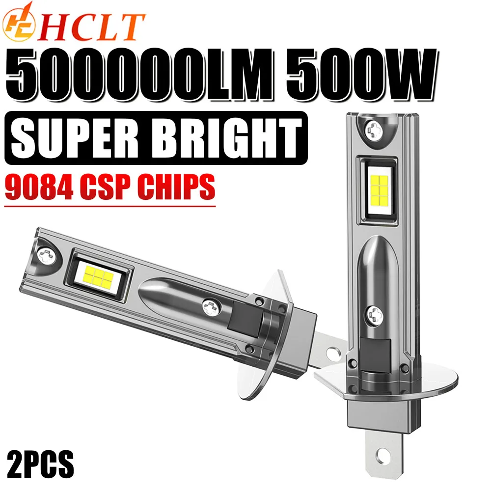

2PCS H1 LED Headlight 500000LM 500W Super Bright 16 Core 9084 CSP CHIPS Led Headlamp Bulb 6000K Cool White Turbo led Lamp 12V