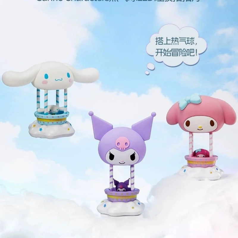 

Kuromi Hot Air Balloon Series Cartoon Night Light Desktop Decoration Glowing Toys Ornaments Lighting Holidays Gifts Children