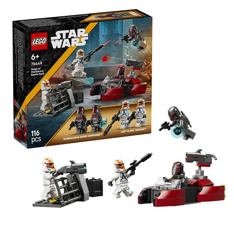 

LEGO Star Wars 75449 Siege Of Mandalore Battle Pack Building Toy For Boys Girls 6+ Years Old Clone Wars Playset Gift 116PCS