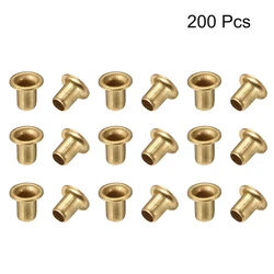200Pcs M2 M2.5 M3 M4 M5 M6 Tubular Through Hole Rivets Grommets Double-sided Circuit Board PCB Nails Copper Hollow Rivets Nuts