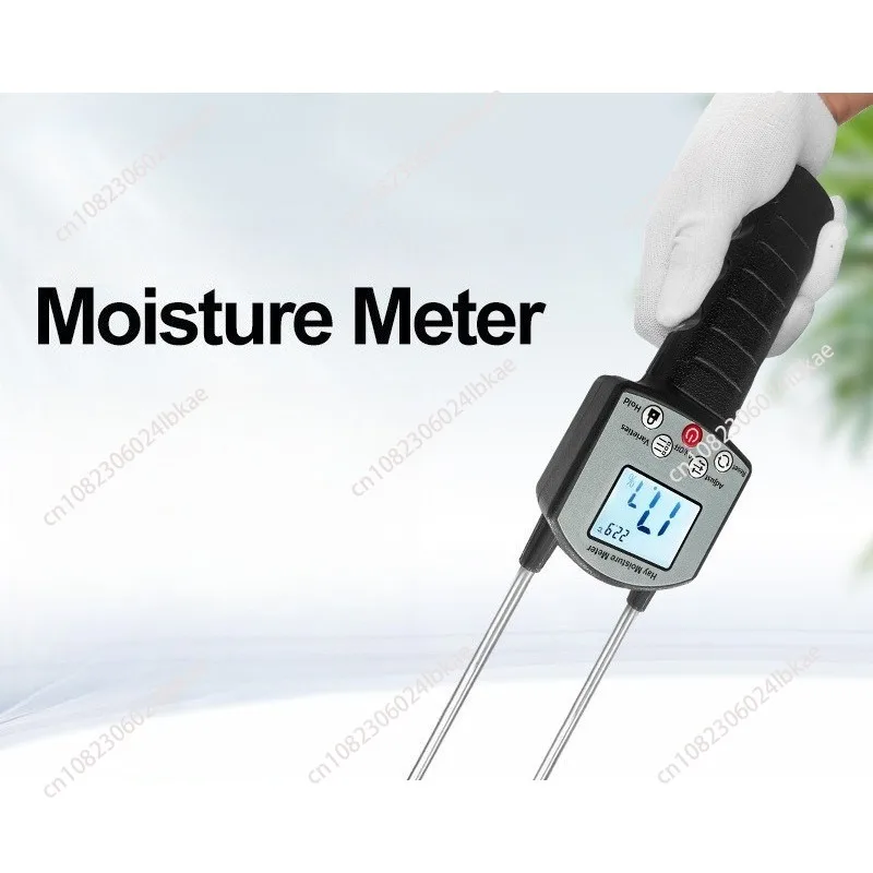 Portable hay moisture meter for grass, wheat, and hay bales
