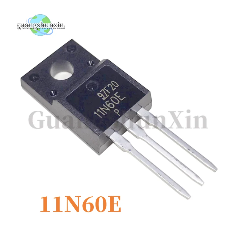 10PCS NEW FMV11N60E 11N60E 11N60  TO-220F 600V 11A  MOSFET