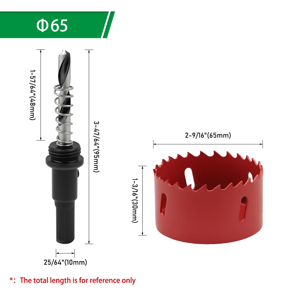 LAVIE 1 Stück 14-200mm M42 Bi-Metall Lochsäge HSS Bohrer Bohrkrone für Metall, Eisen, Aluminium, Edelstahl, Holz, Schneidwerkzeuge – Detail 39