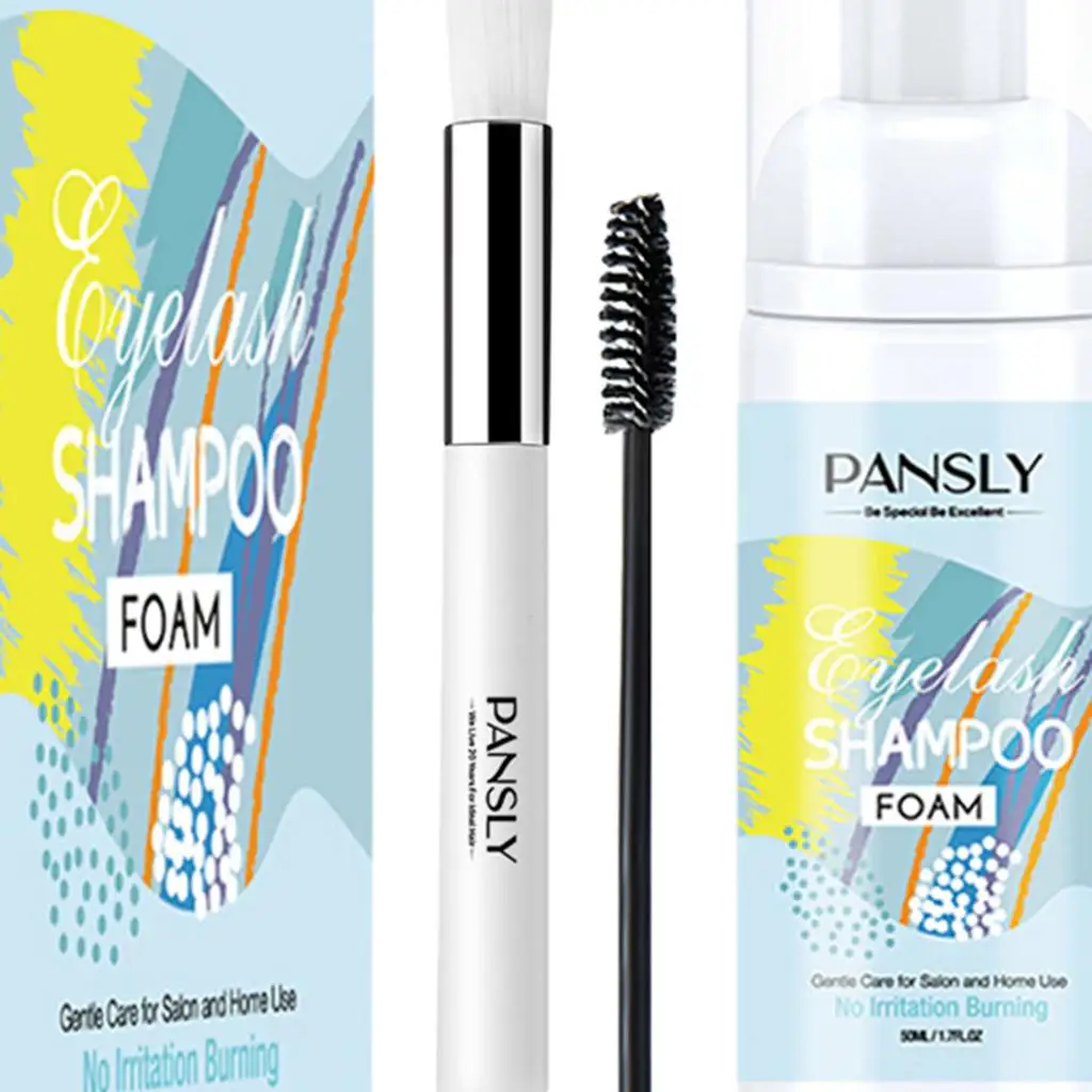 Professional Eyelashes Foam Cleaner Eyelash Extension Cleanser Shampoo Remove Eye Makeup Residue and Mascara