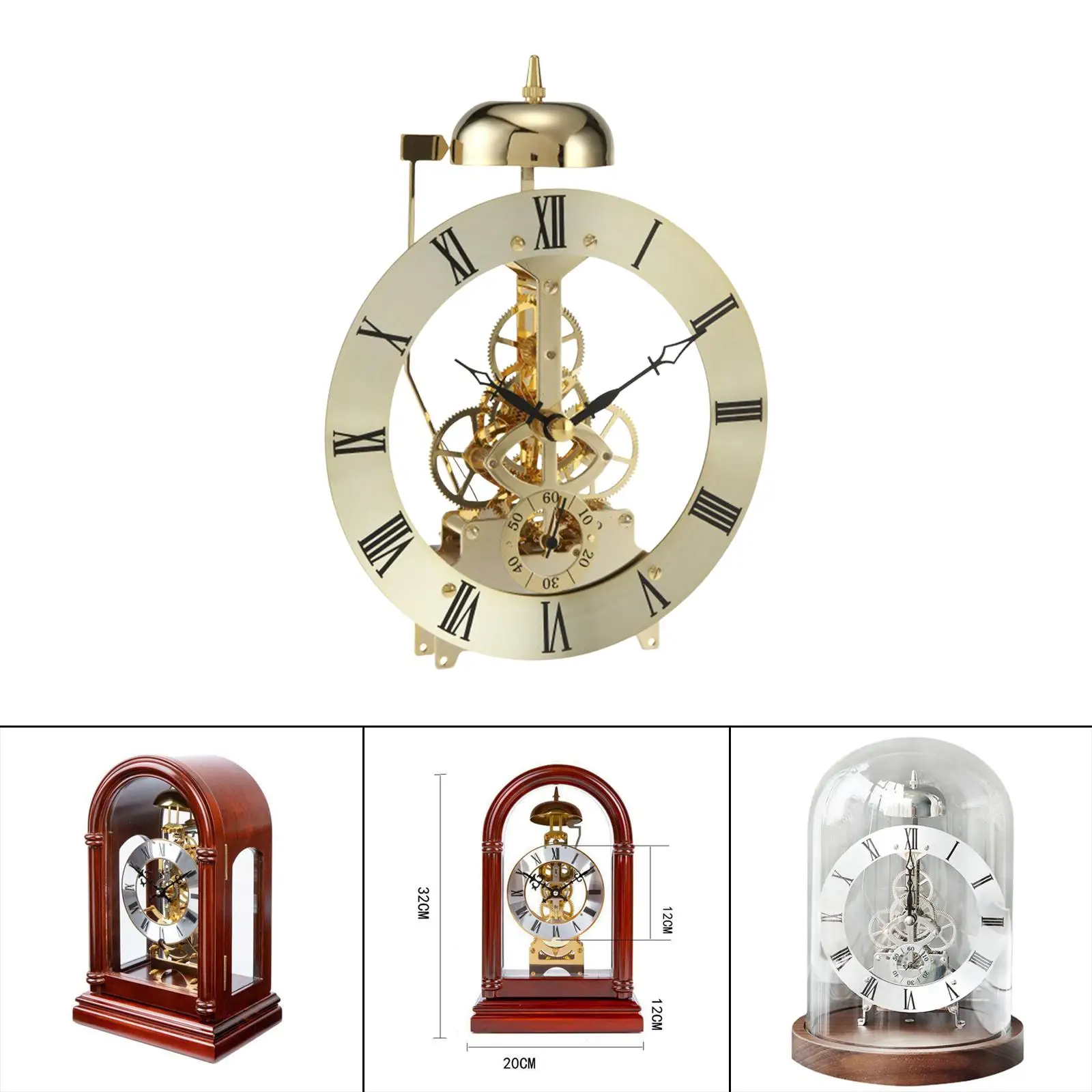 Clock Movement Mechanism Wall Non Ticking Clock Motor Repairing Custom Clock Style A