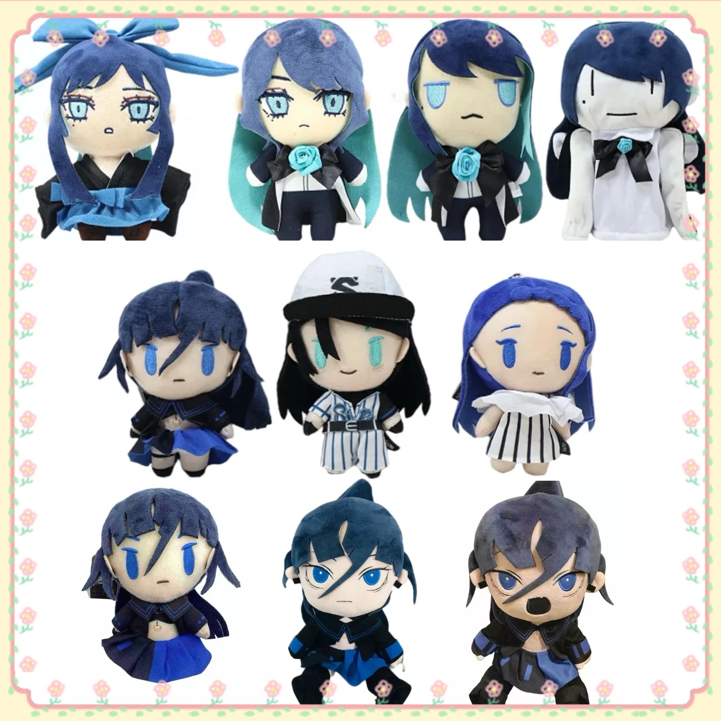 1/2PCS Ado Birthday Commemoration Plush Q Version Yamato Nadeshiko Anime Cartoon Ado Hibana Kimono Plush Doll Girl Kawaii Pillow