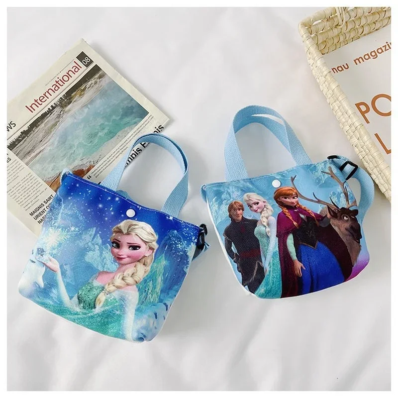 Disney Frozen Handbags Anime Figures Elsa Anna borse a tracolla Casual borsa a tracolla per ragazze borsa a tracolla per cartoni animati borse per