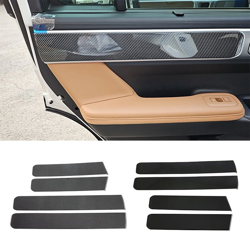 Per Hyundai Santa Fe MX5 2024 4 pezzi materiale ABS pannello porta interna strisce decorative accessori per la modifica degli interni dell\'auto