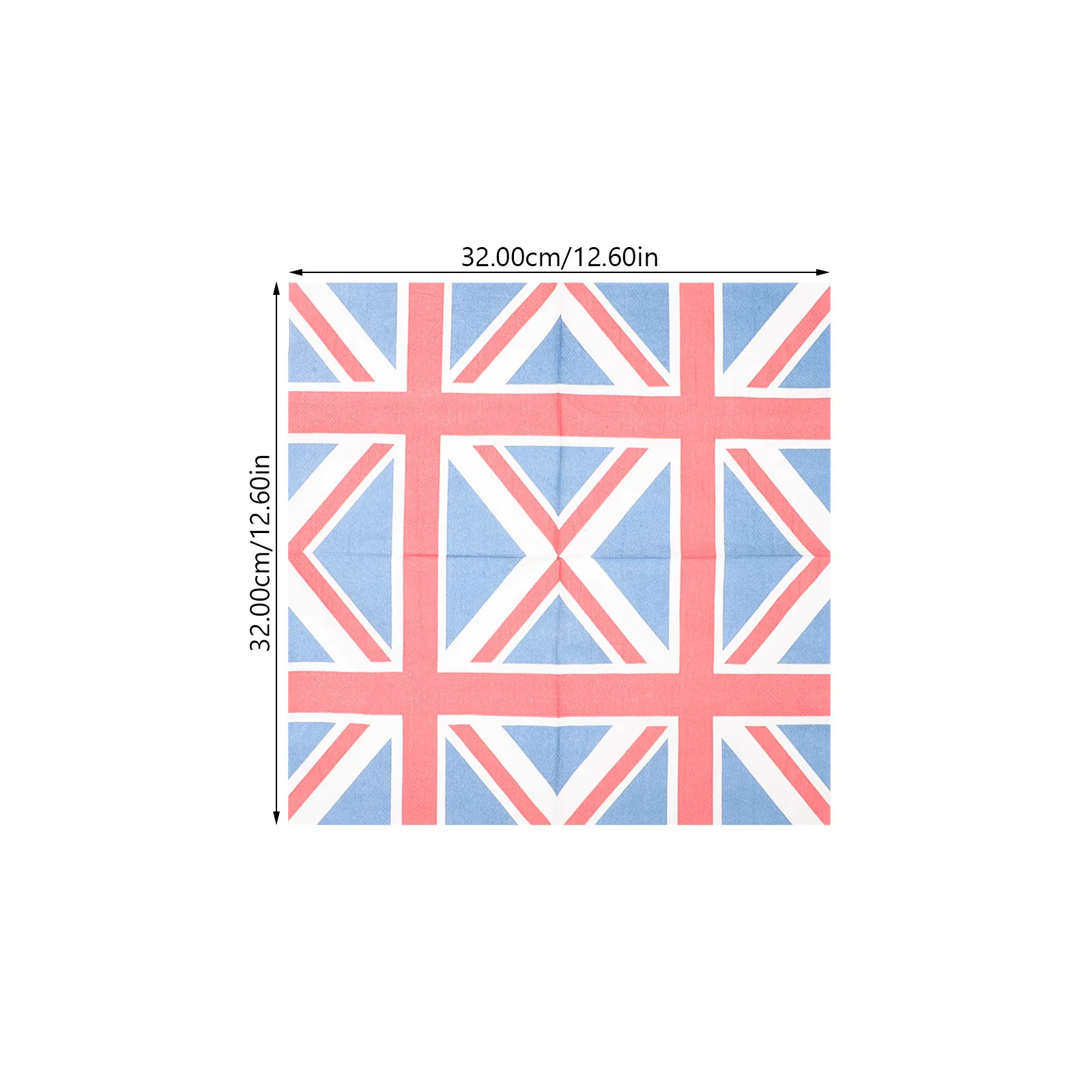 3 Bags Supple Festival Napkin Union Jack Themed Decorative Tissue Paper for Party Supplies Graduation Dinner Home Decoration