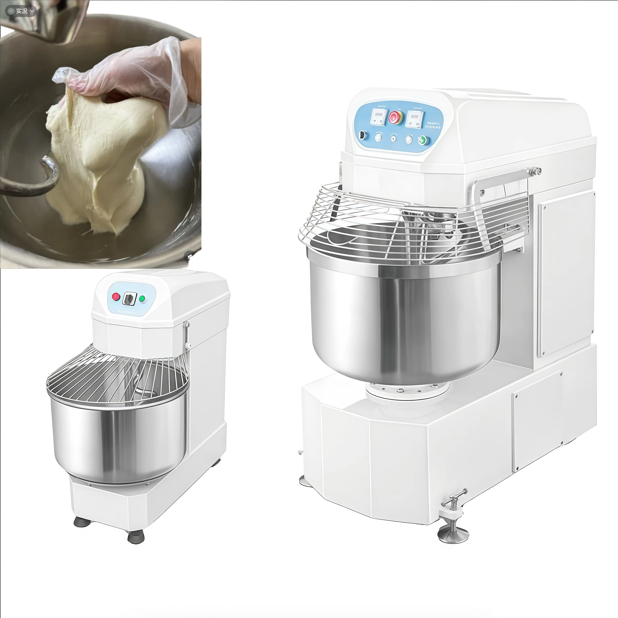 Professional 10kg Spiral Dough Mixer 5L 10L Table Top Mini Dough Mixer For Small Bakery Home Use