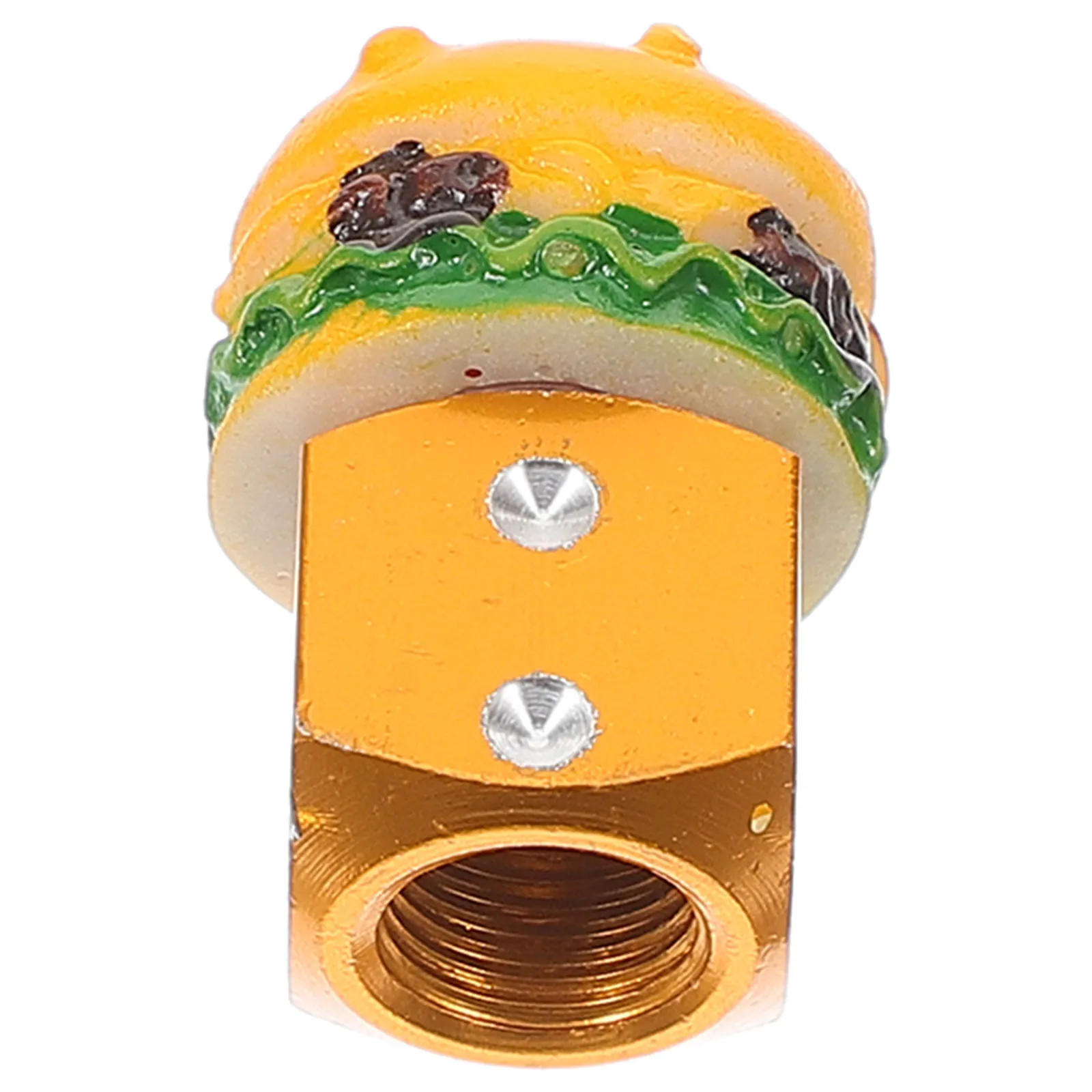 

1pcs Burger Caps Stainless Steel Bike Tire Stem Covers For Bicycle Cycling Caps Tyre Valve Protection Accessory