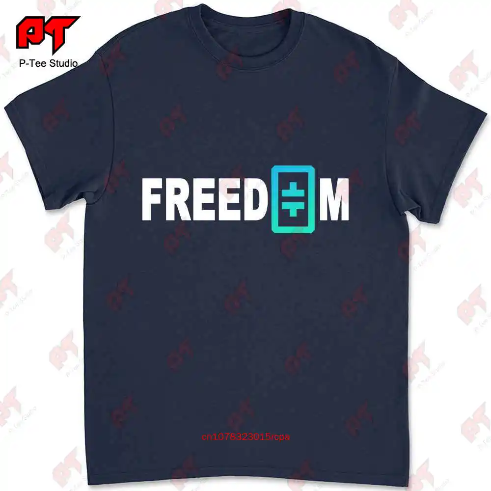 Freedom Theta Crypto Cryptocurrency Token Coin Theta Logo T-shirt 16XC