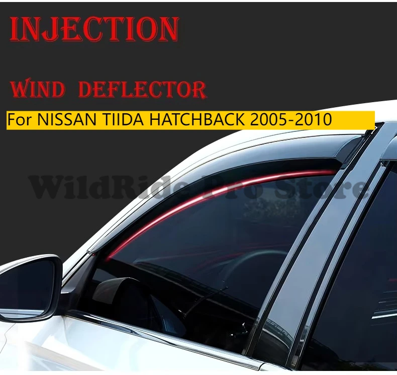 

Durable Metal Window Visor Wind Deflector for NISSAN TIIDA HATCHBACK 2005-2010 Car Accessories